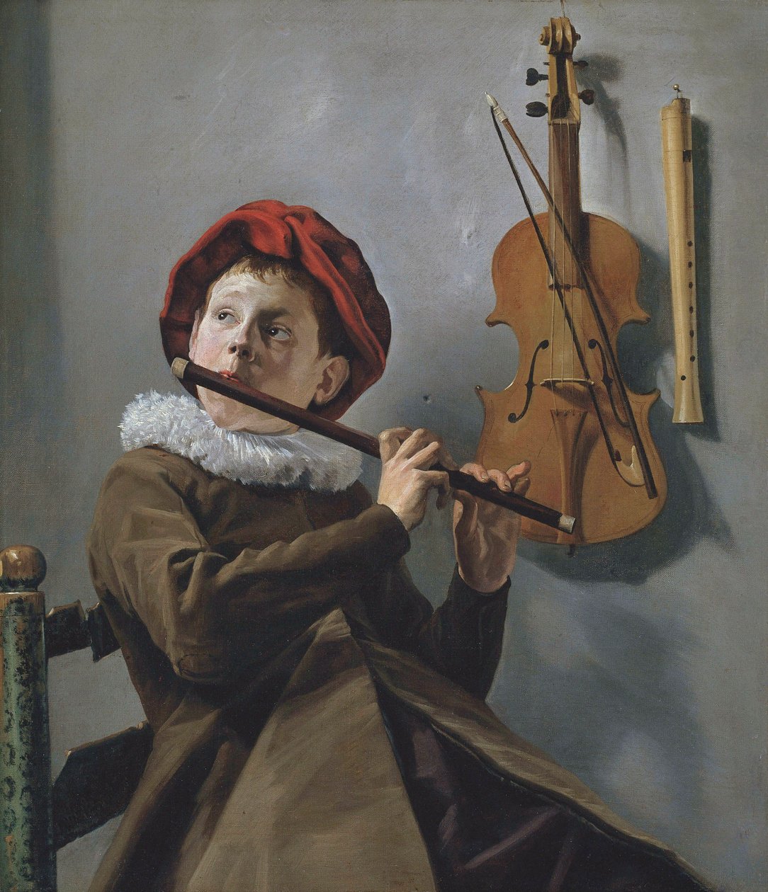 Chłopiec grający na flecie autorstwa Judith Leyster
