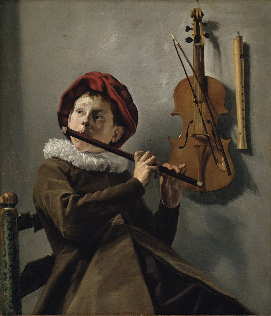 Chłopiec grający na flecie autorstwa Judith Leyster