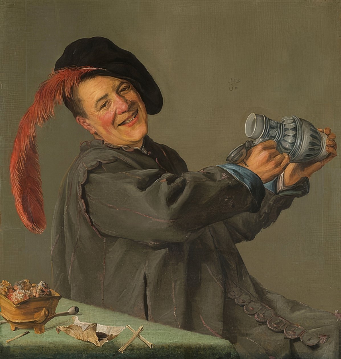 Szczęśliwy pijący. 1629 autorstwa Judith Leyster