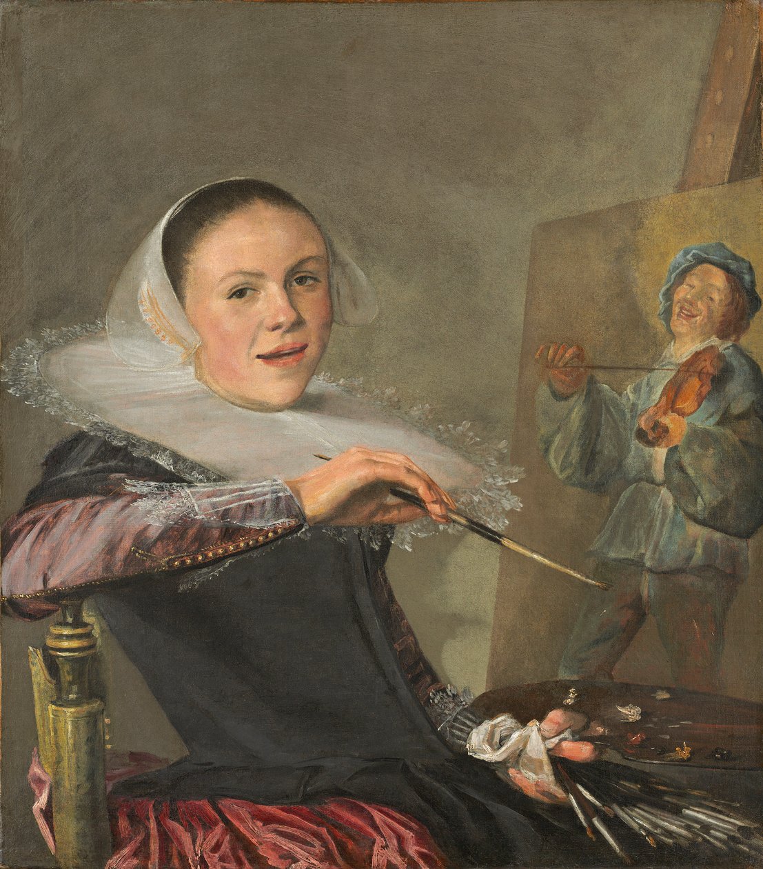 Autoportret, ok. 1630 (olej na płótnie) autorstwa Judith Leyster