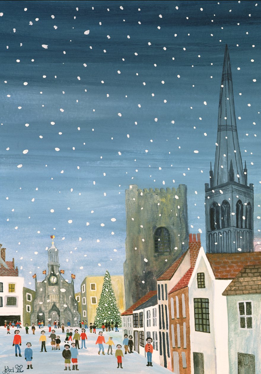 Katedra Chichester, Śnieżna scena autorstwa Judy Joel