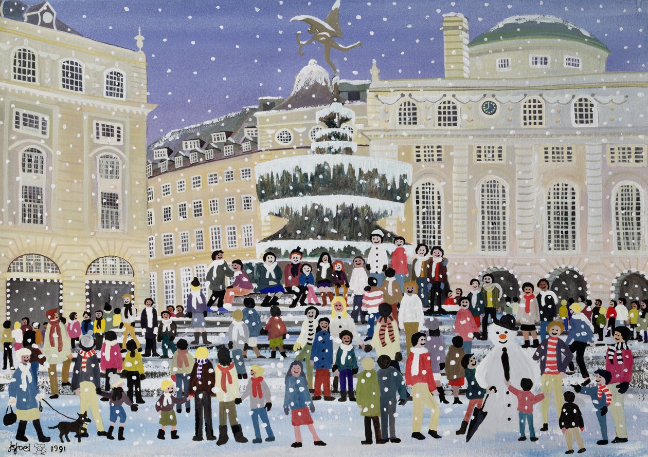Scena śnieżna na Piccadilly autorstwa Judy Joel