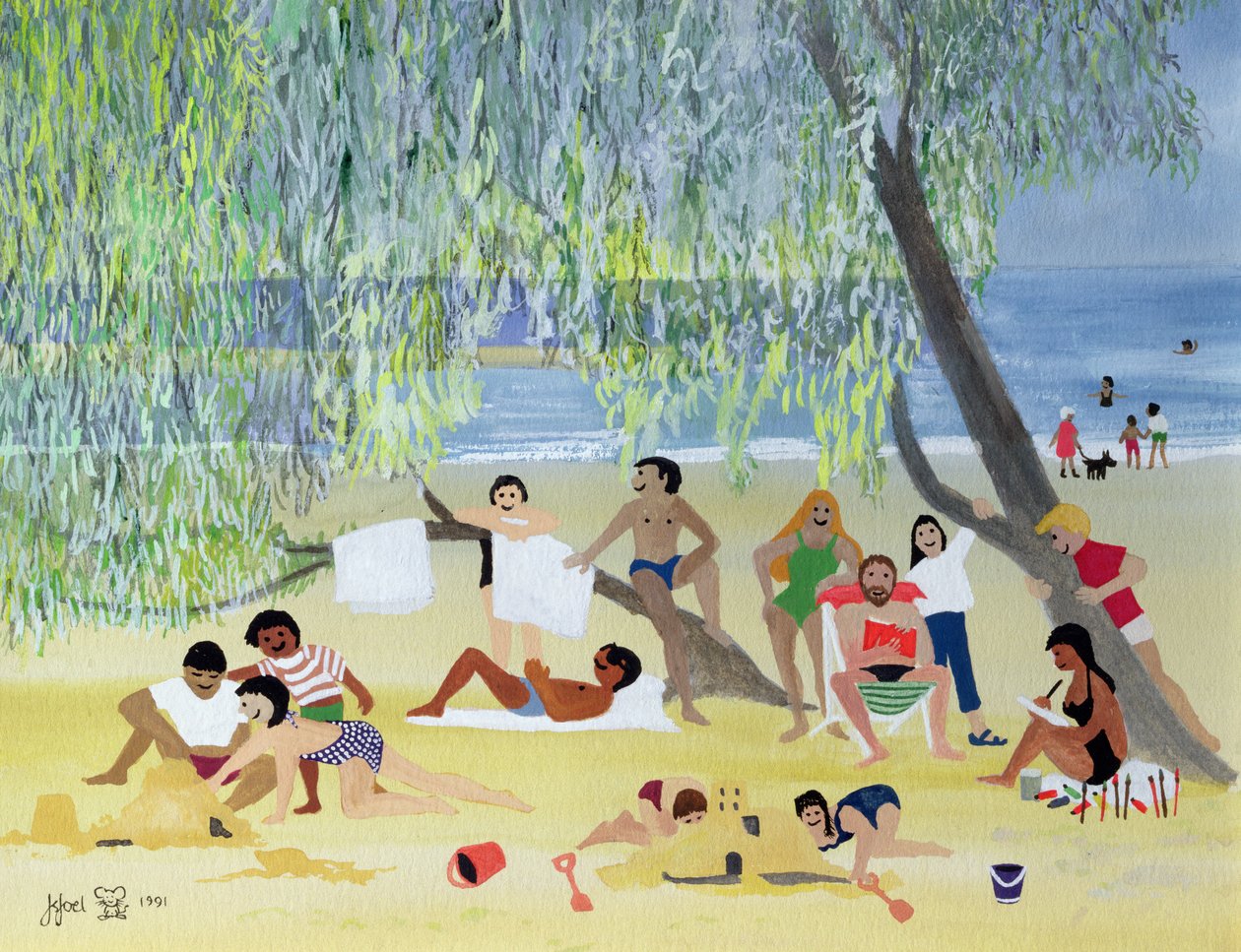 Pod drzewem, czyli zacienione miejsce, 1991 autorstwa Judy Joel