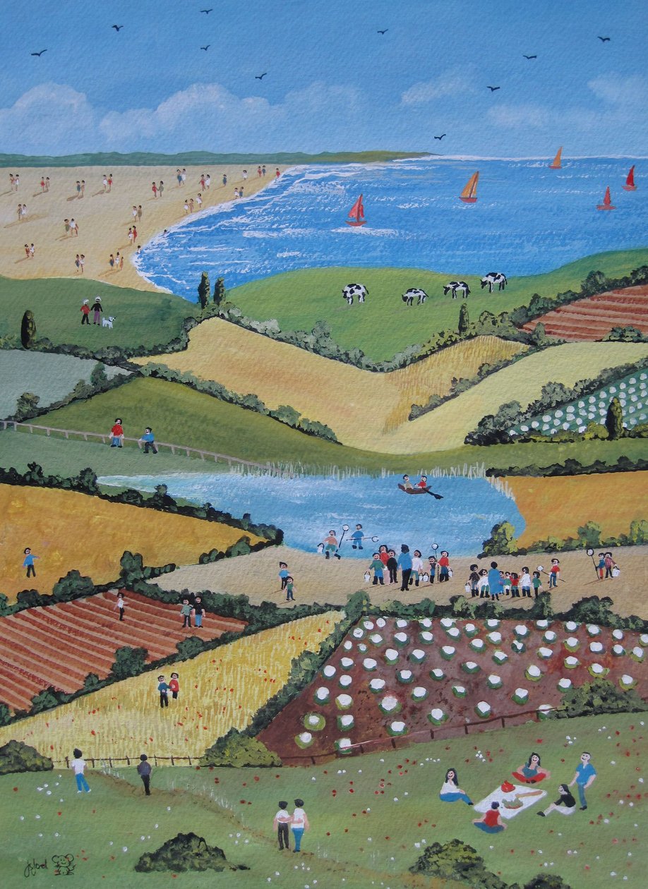 Field Trip, 2010 (Gwasz na papierze) autorstwa Judy Joel