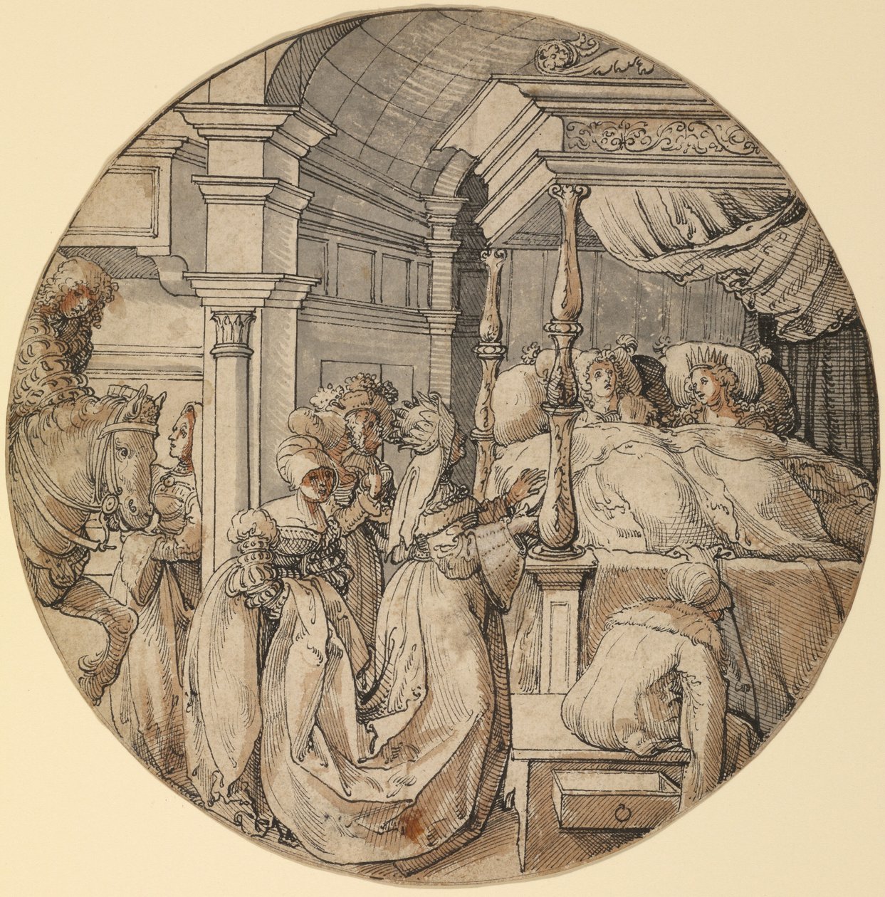 Scena ślubna autorstwa Jörg Breu the Elder