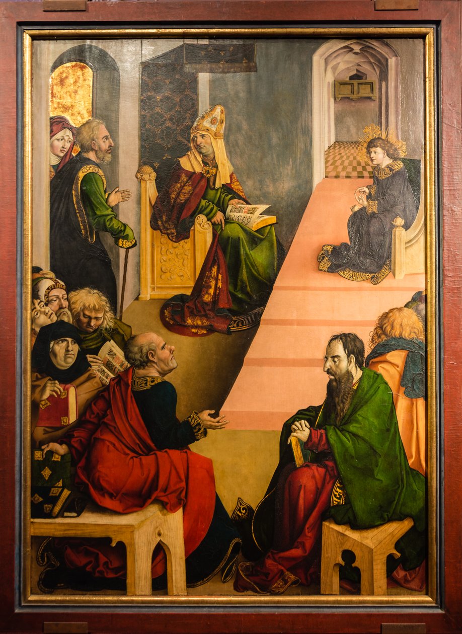 Jezus wśród lekarzy autorstwa Jörg Breu the Elder