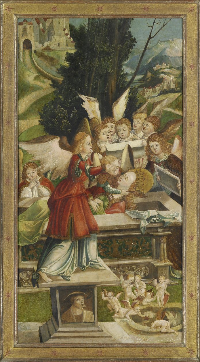 Złożenie do grobu. Skrzydło od ołtarza św. Agaty, 1523 autorstwa Jörg Greimold