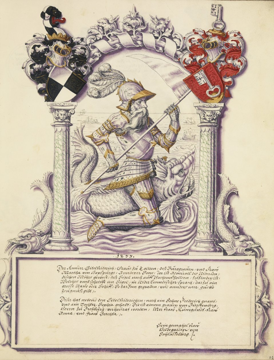 Eitelfriedrich II Hohenzollern autorstwa Jörg Ziegler