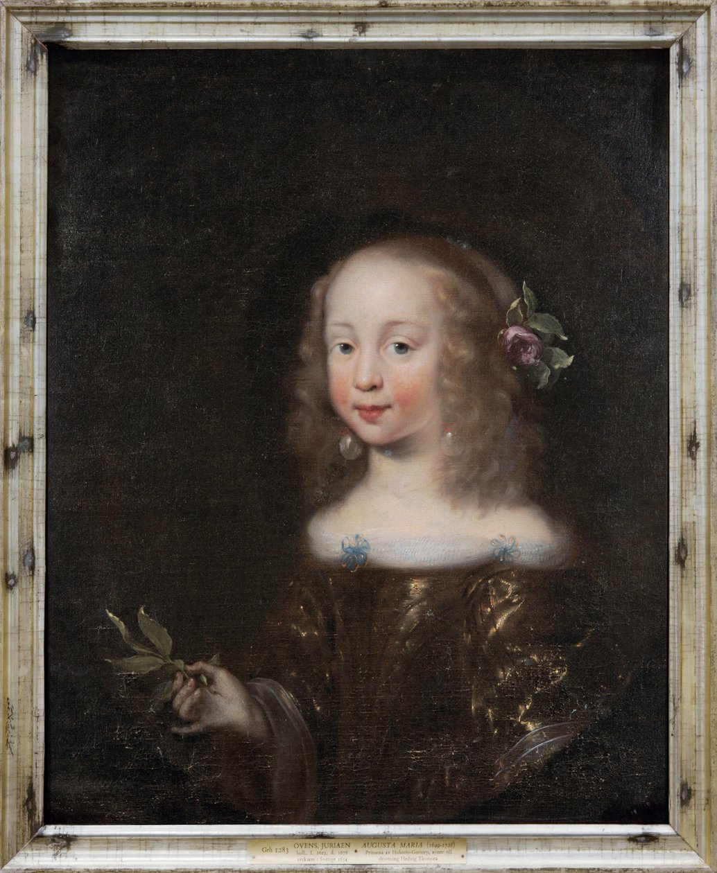 szwedzki: Augusta Maria, 1649-1728, księżniczka Holstein-Gottorp Augusta Maria, 1649-1728, księżniczka Holstein-Gottorp autorstwa Jürgen Ovens