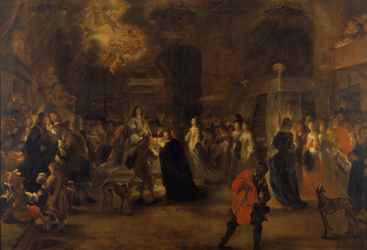 Ślub króla Karola X Gustawa Szwecji 1622-1660 w dniu 24 października 1654, 1654. autorstwa Jürgen Ovens