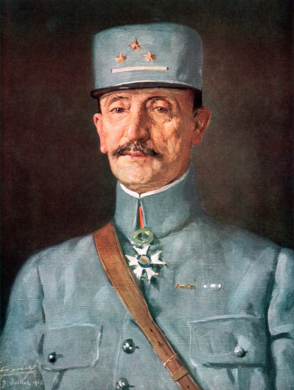 Generał Mazel, oficer armii francuskiej podczas I wojny światowej, 1916, 1926. autorstwa Juilliet