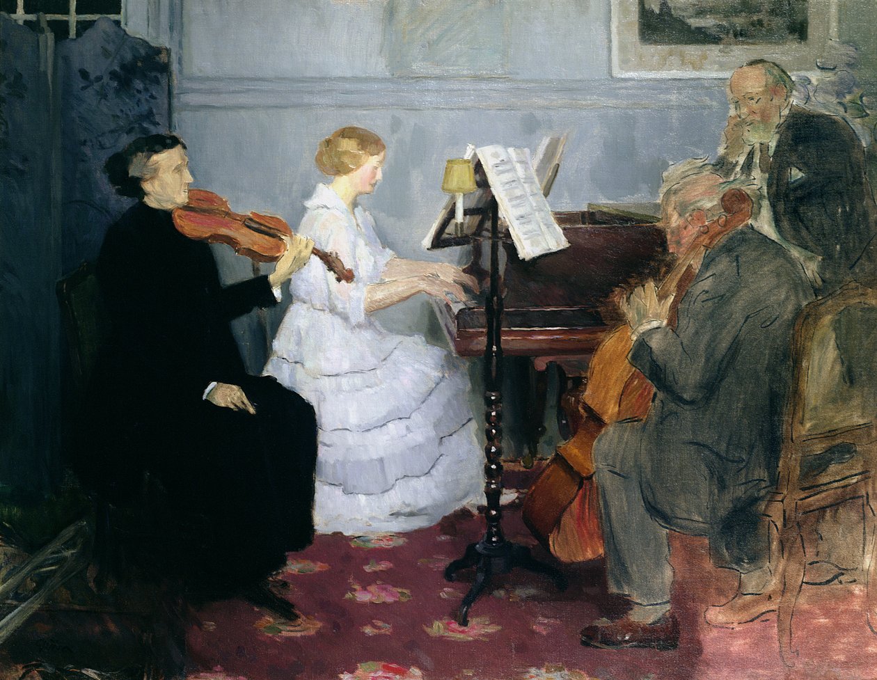 Koncert kameralny, ok. 1885-90 autorstwa Jules Alexandre Gruen or Grun