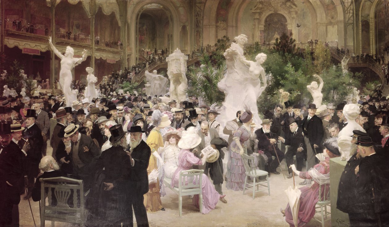 Piątek w Salonie Artystów Francuskich, 1911 autorstwa Jules Alexandre Gruen or Grun