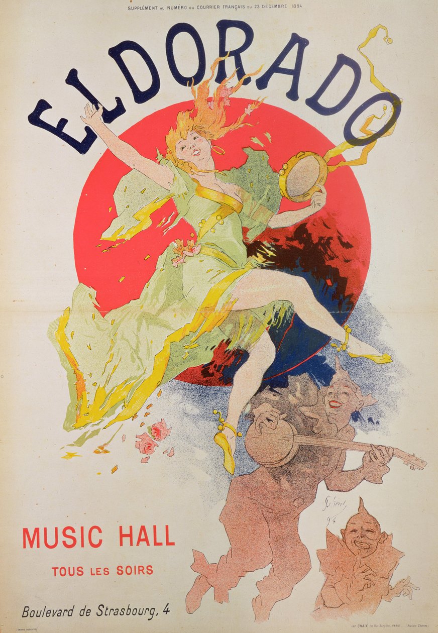 Plakat do El Dorado Julesa Chereta (1836-1932) autorstwa Jules Cheret