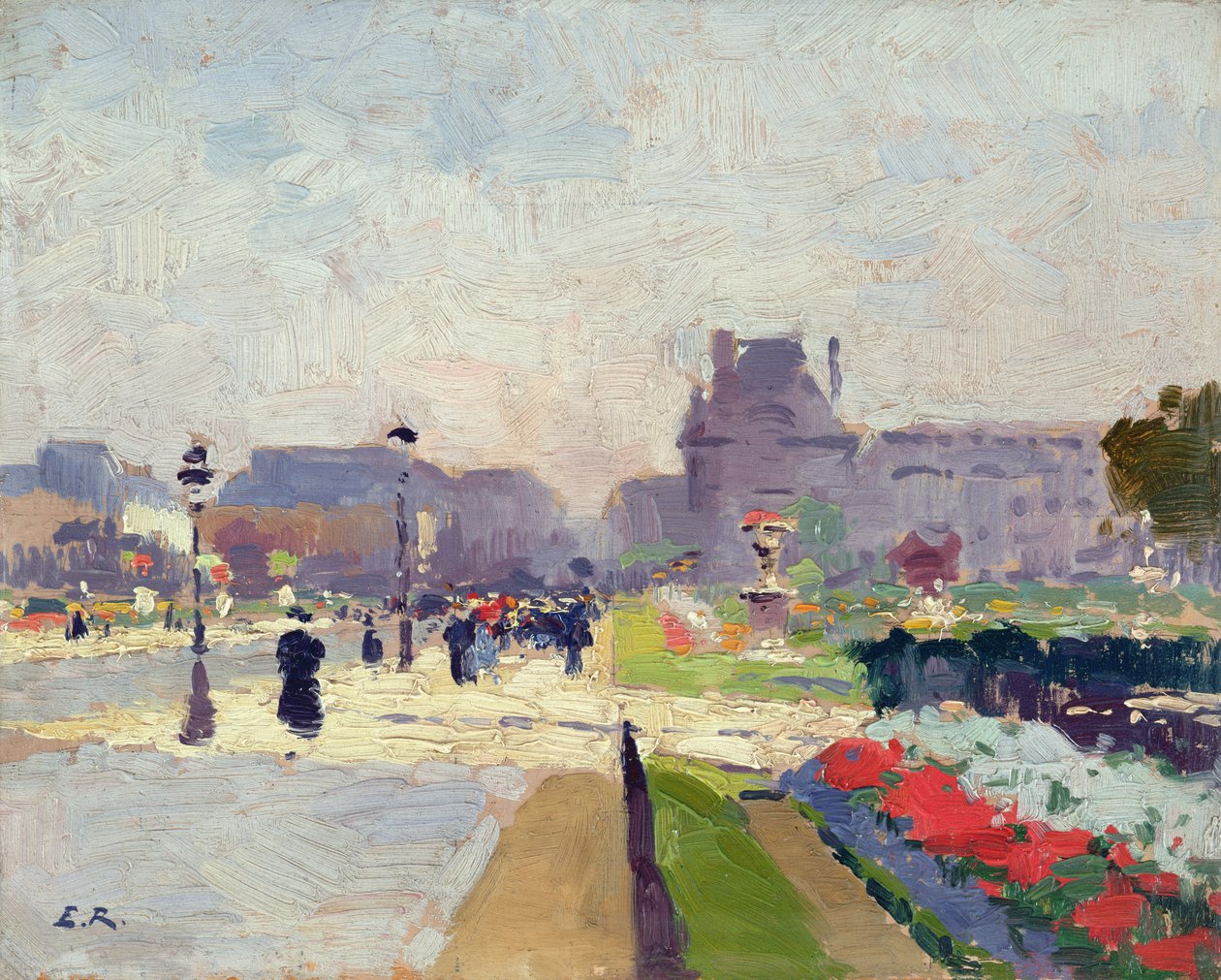 Avenue Paul Deroulede, Tuileries, Paryż autorstwa Jules Ernest Renoux