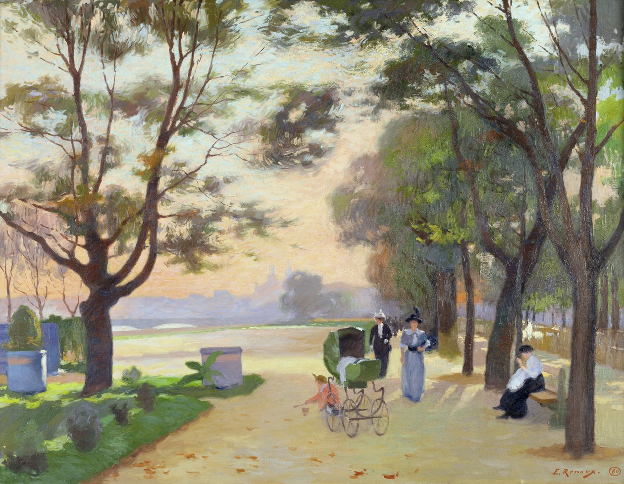 Cours-la-Reine, Paryż autorstwa Jules Ernest Renoux