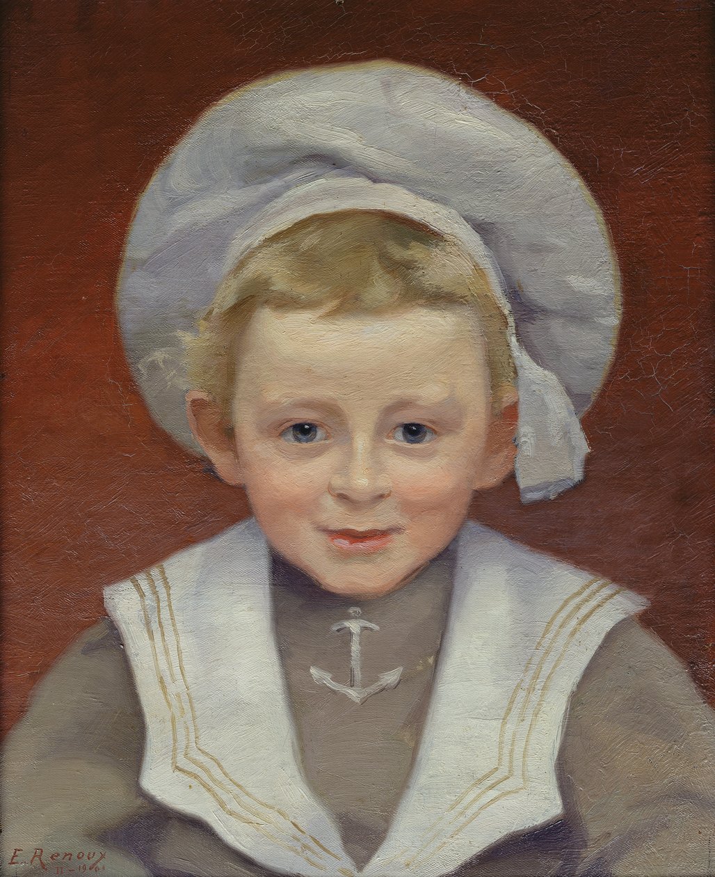 Portret Marcela w marynarskim kostiumie, luty 1901 autorstwa Jules Ernest Renoux