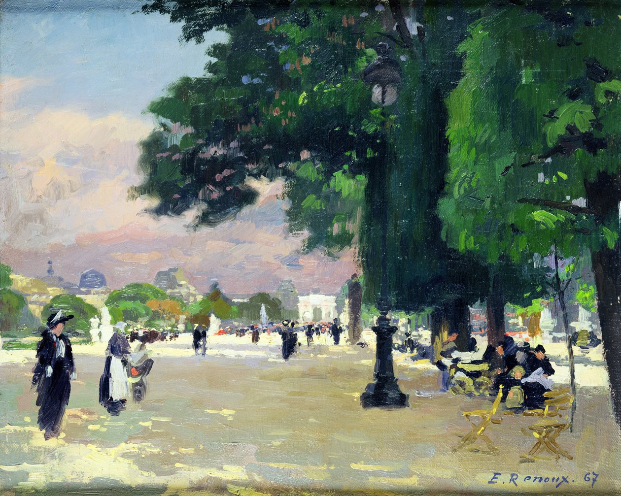 Tuileries autorstwa Jules Ernest Renoux