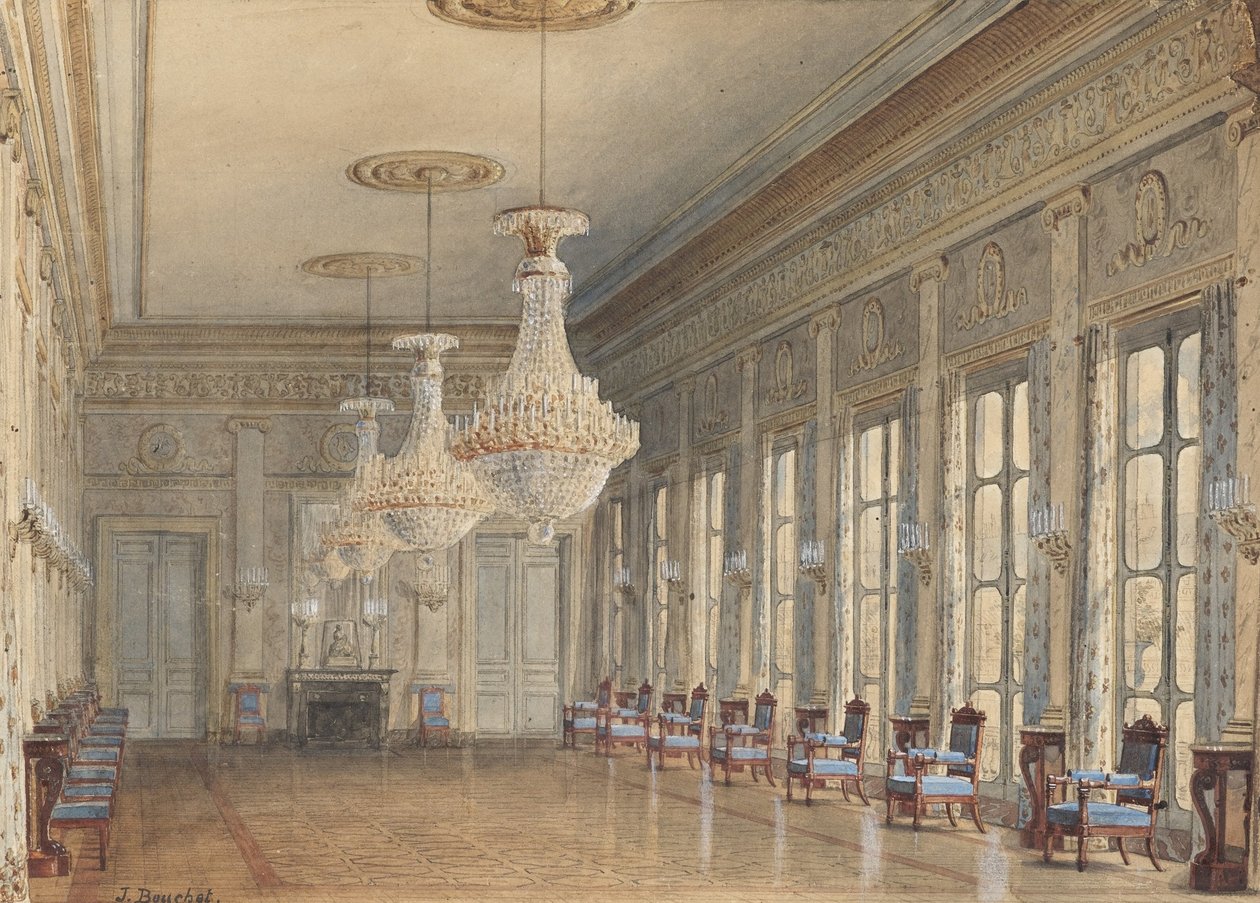 Salon w skrzydle Montpensier, Palais Royal autorstwa Jules Frédéric Bouchet