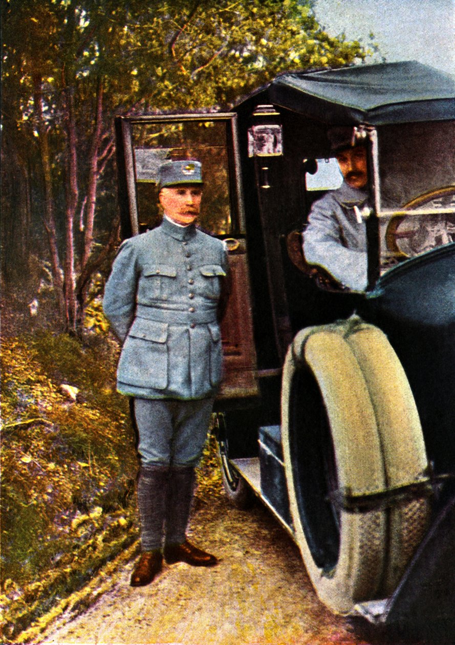 Generał Philippe Petain, wrzesień 1916 (autochrome) autorstwa Jules Gervais Courtellemont