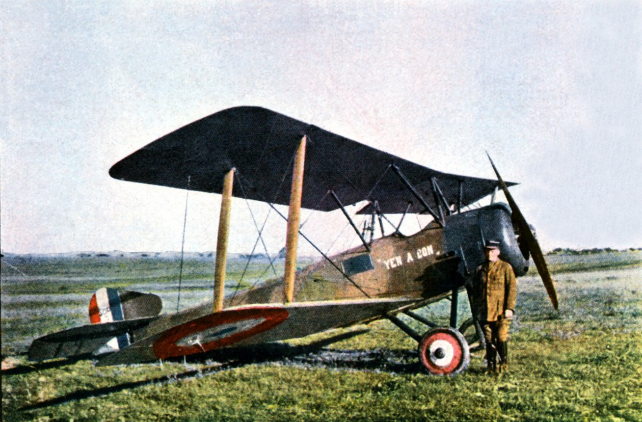 Samolot myśliwski Yen A Bon, brytyjski Sopwith, pilotowany przez porucznika Pierre