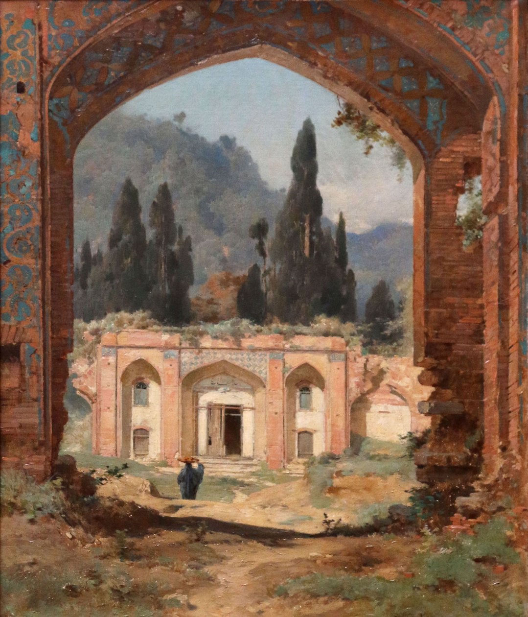 Ruiny pałacu Aschroff autorstwa Jules Joseph Augustin Laurens