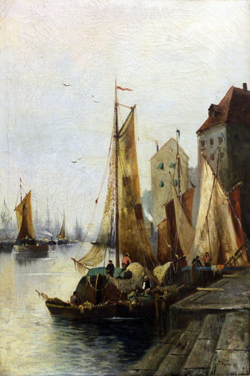 Port w Hawrze autorstwa Jules Vernier