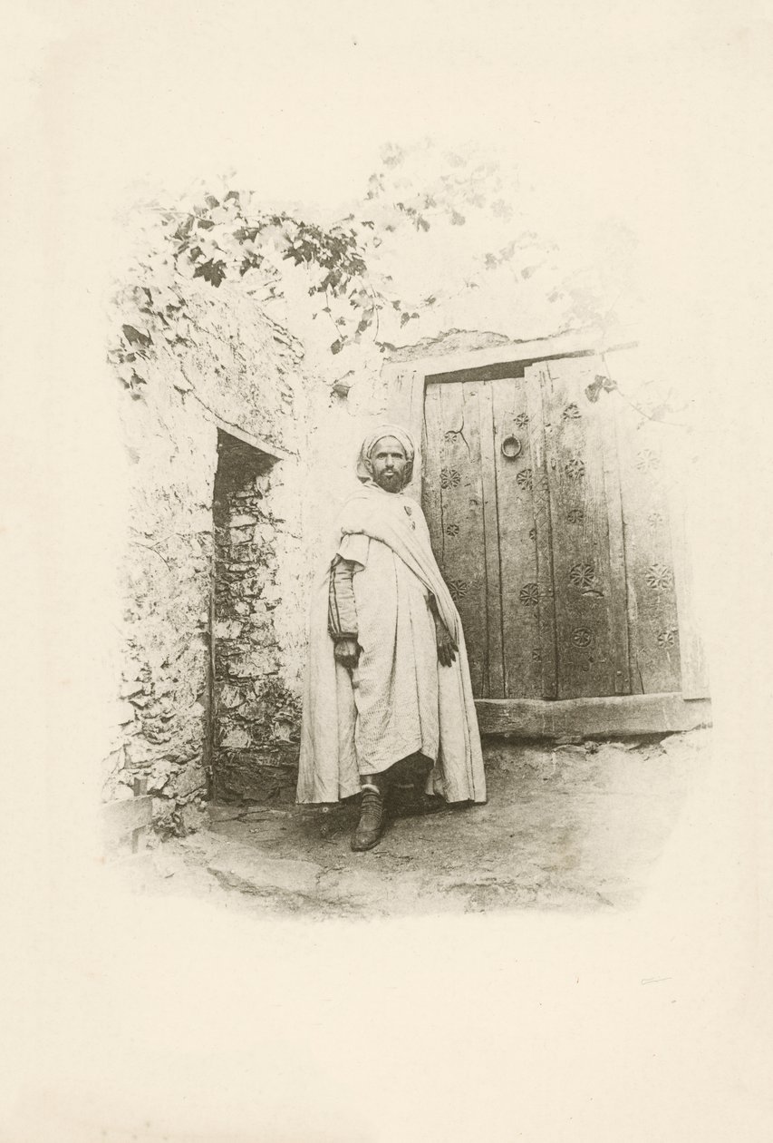 Jeden z widoków Algierii Julesa Gervais-Courtellemonta (zdjęcie czarno-białe) autorstwa Jules (after) Gervais-Courtellemont