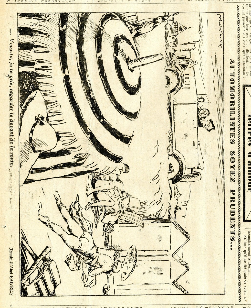 Kandyd, satyryczny w N & B autorstwa Jules Abel Faivre