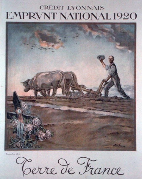Plakat Credit Lyonnais reklamujący pożyczkę narodową autorstwa Jules Abel Faivre