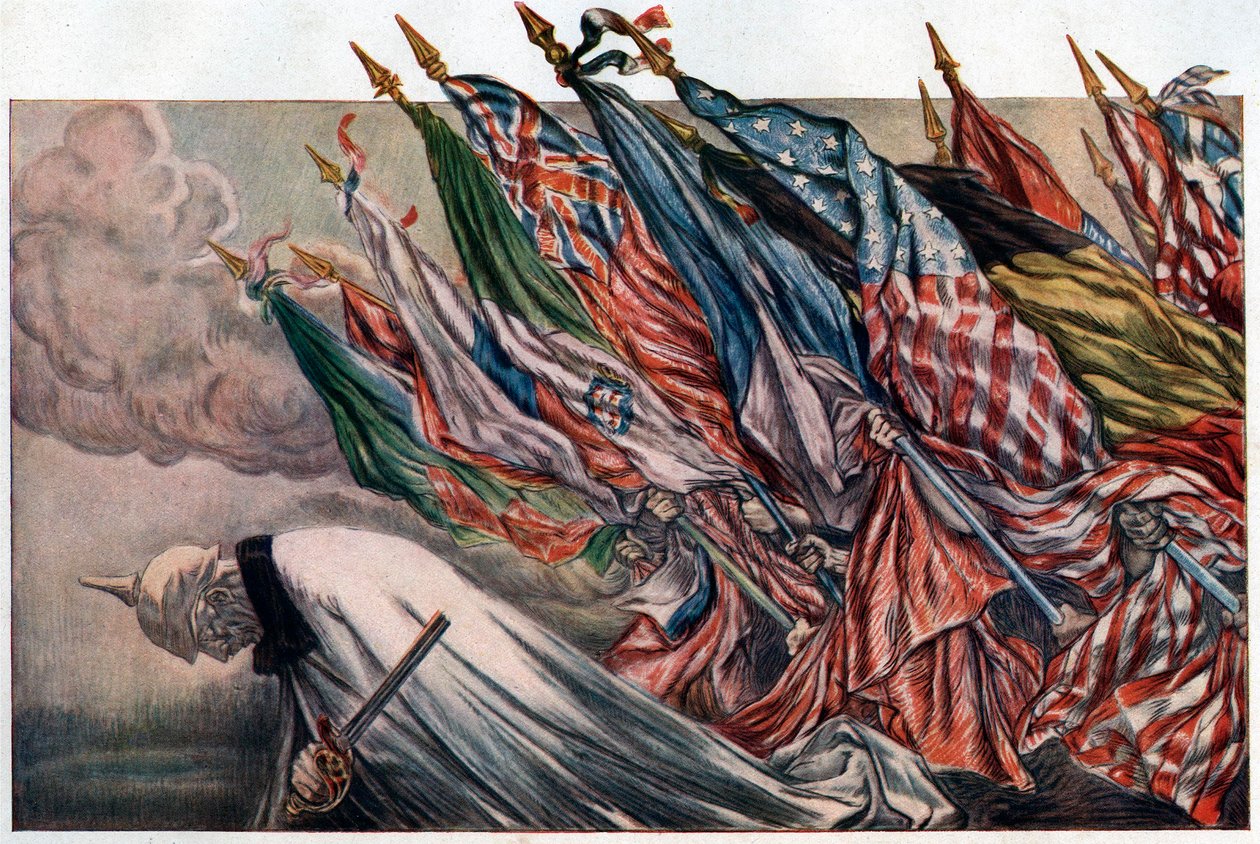 Plakat do „4th Loan de la Defense Nationale” 1918 (plakat) autorstwa Jules Abel Faivre