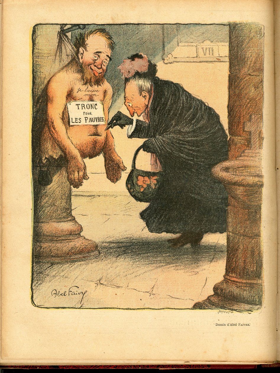 Śmiech, numer 276, Satyryczny w kolorach autorstwa Jules Abel Faivre