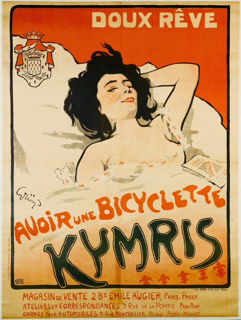Słodki sen. Mieć rower Kymris, ok. 1898. autorstwa Jules Alexandre Grün