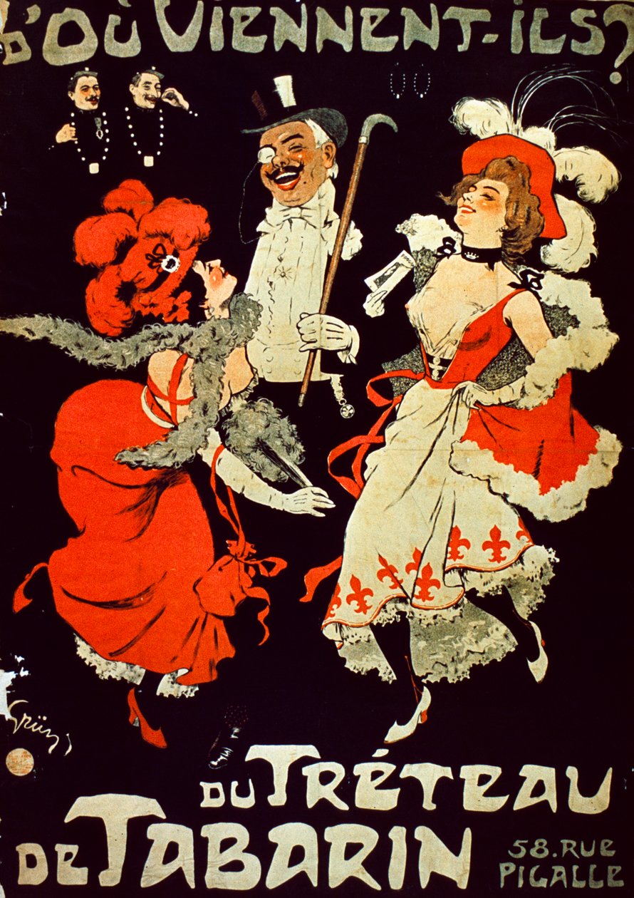 Z plakatu na koźle Tabarina autorstwa Jules Alexandre Gruen or Grun