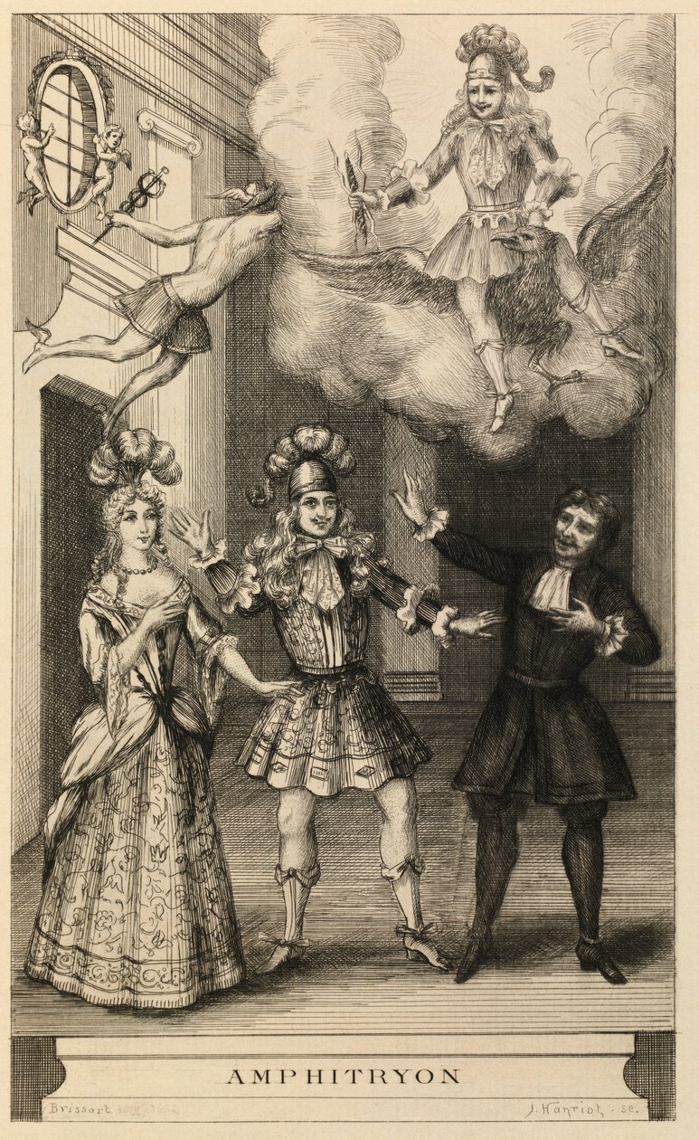 Scena z Amfitryona autorstwa Jules Armand Hanriot