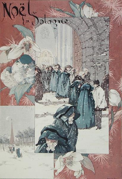 Boże Narodzenie w Sologne (Francja) autorstwa Jules-Auguste Habert-Dys