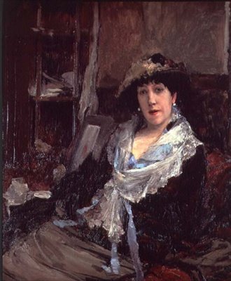 Portret Madame Jeanne Samary (olej na płótnie) autorstwa Jules Bastien Lepage