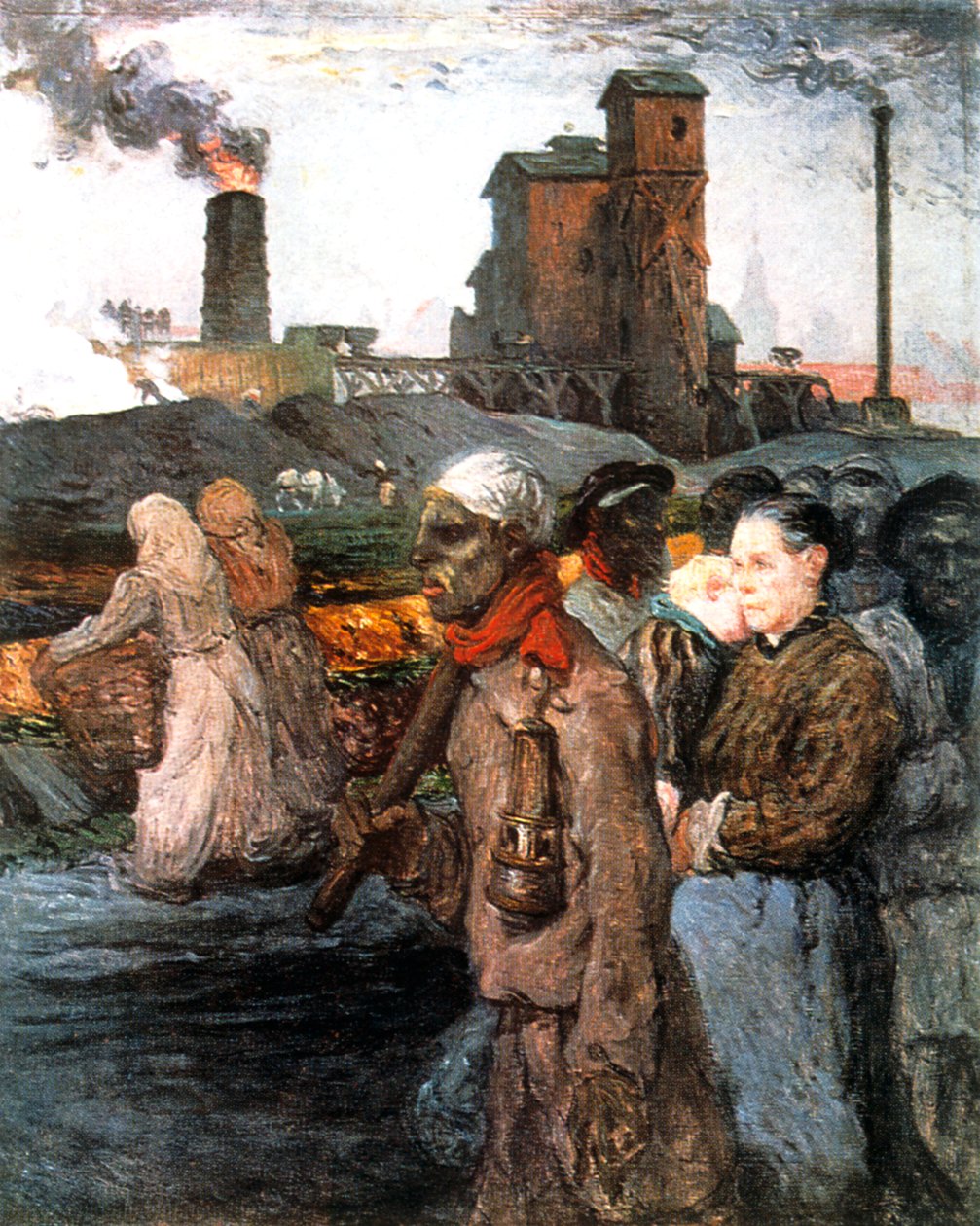 „Górnicy”, ok. 1920 r. autorstwa Jules Besson