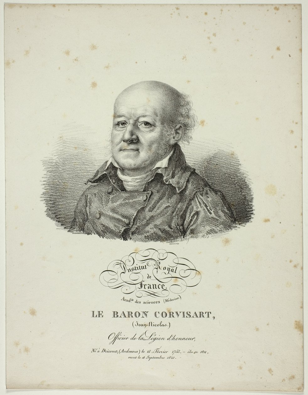 Portret Jeana-Nicolasa, barona Corvisart autorstwa Jules Boilly