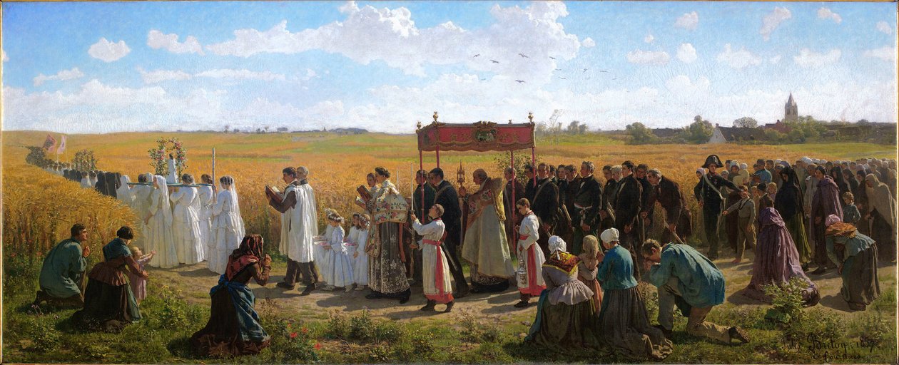 Błogosławieństwo pszenicy w Artois autorstwa Jules Breton