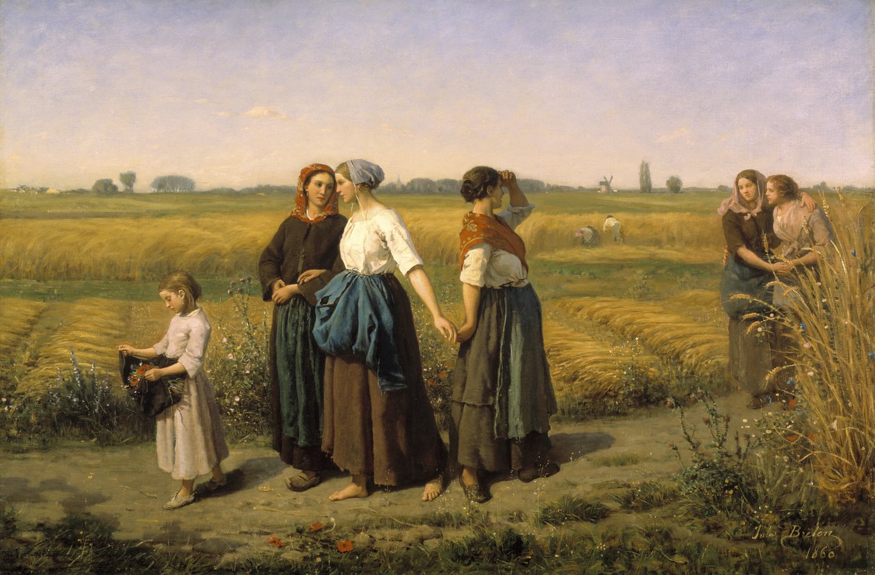 Żniwiarze autorstwa Jules Breton
