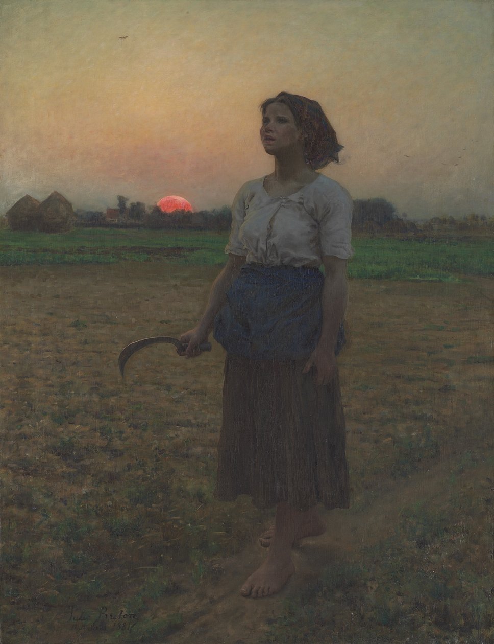 Pieśń Skowronka, 1884 autorstwa Jules Breton