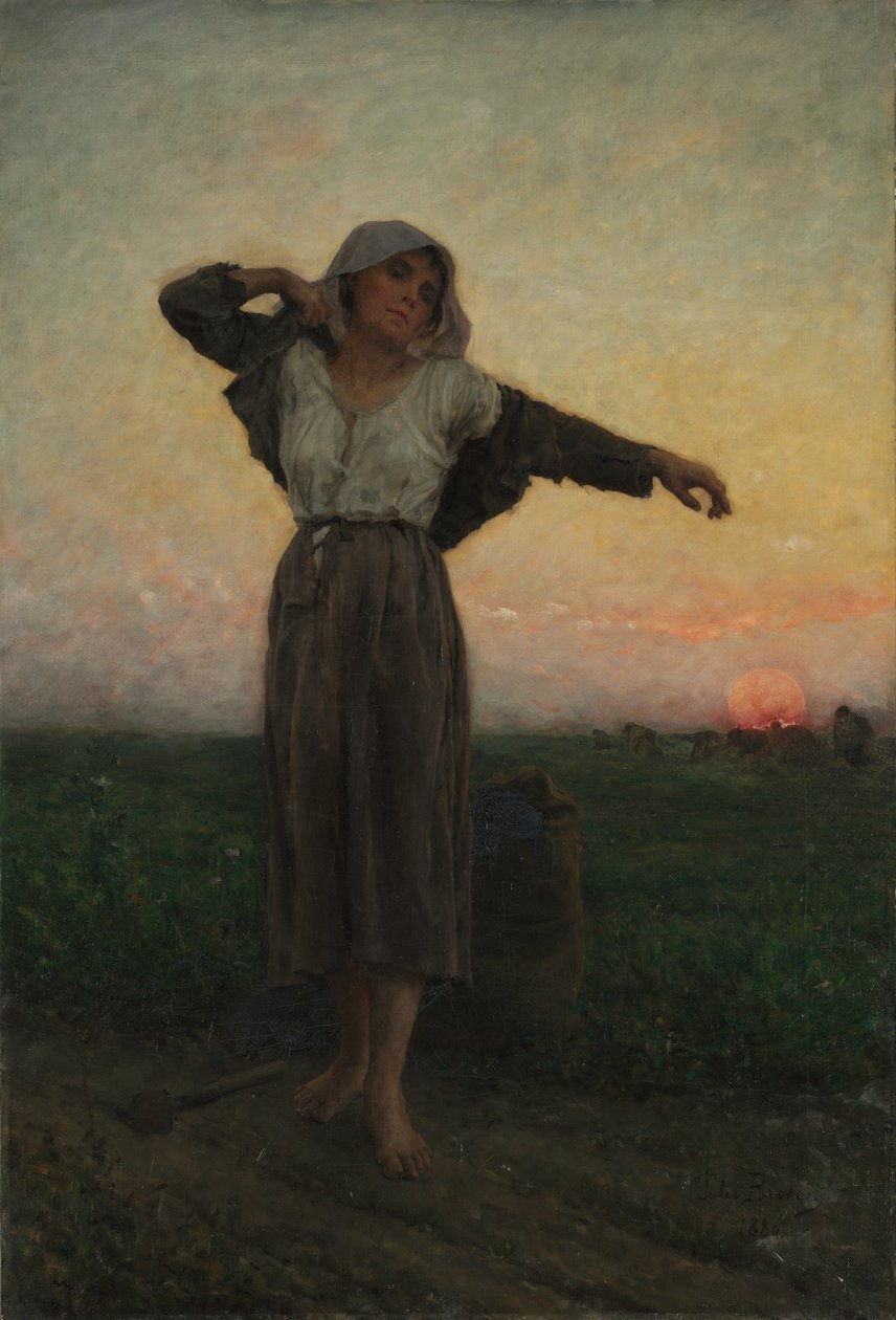 The Tired Gleaner autorstwa Jules Breton