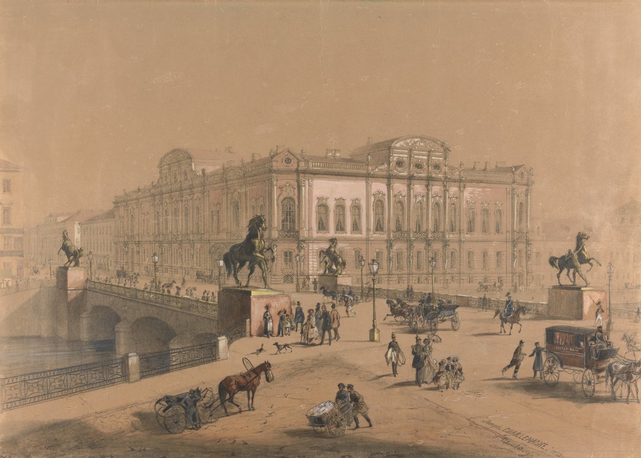 Pałac Beloselsky-Belozersky w Sankt Petersburgu autorstwa Jules Charlemagne