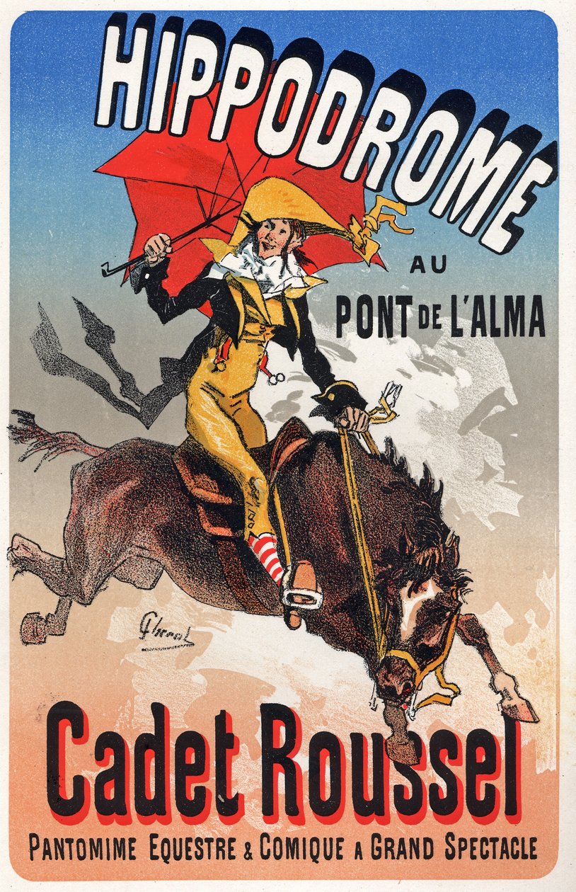 Sztuka. Zabawa. Cadet Roussel, Horse Show na Hippodrome du Pont de l