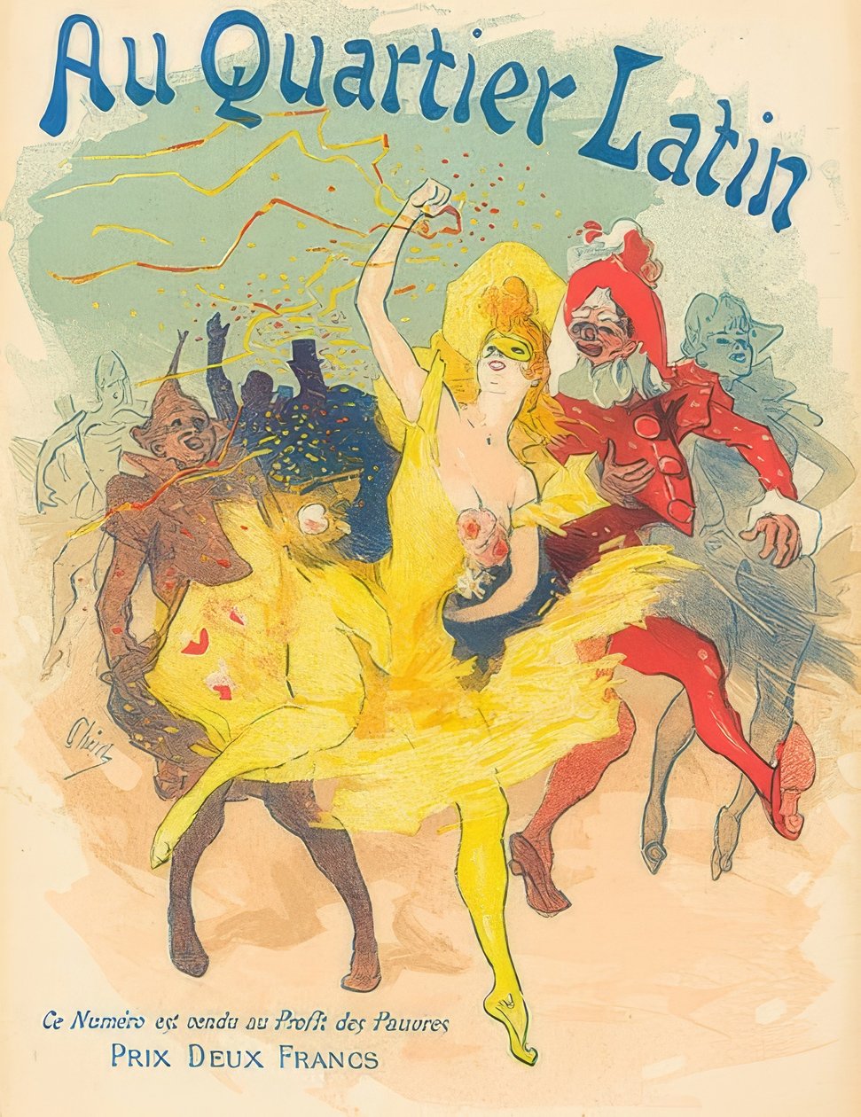 W Dzielnicy Łacińskiej. 1894 autorstwa Jules Cheret