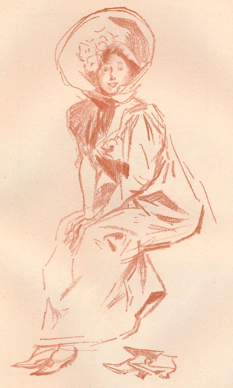 Rysunek w Sanguine, c1900 1903-1904 autorstwa Jules Cheret