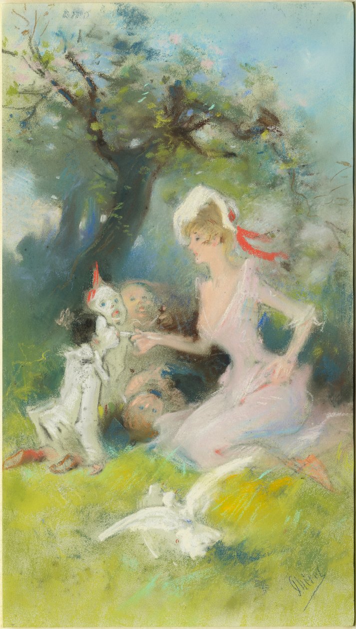 Die Clowns füttern autorstwa Jules Cheret