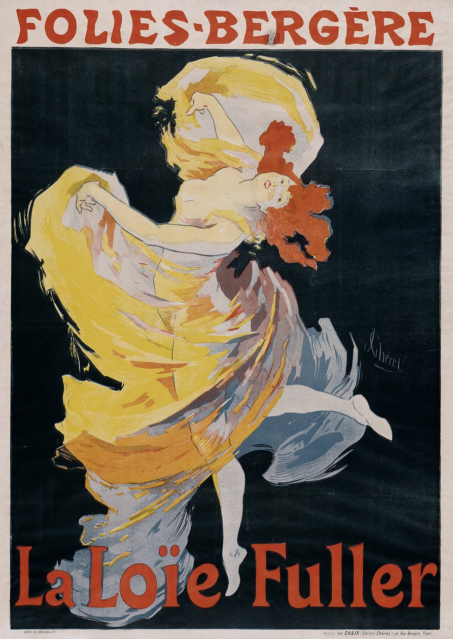 Loïe Fuller plakat autorstwa Jules Cheret