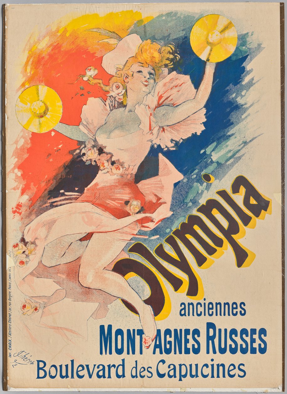 Kolejka górska Olympia autorstwa Jules Cheret